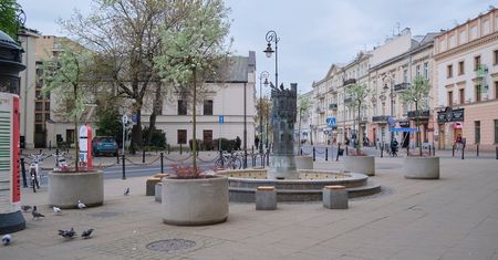 Nowa zieleń w centrum Lublina. Grusze na pl. Wolności, pnącza na Starym Mieście, rabata na placu Po Farze