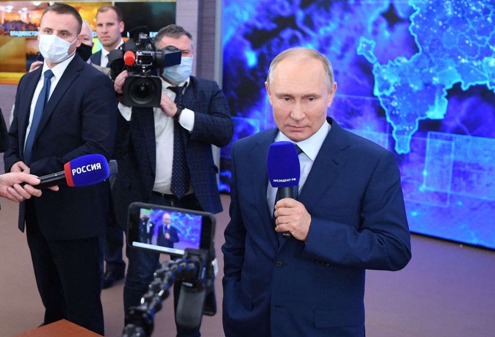 Władimir Putin na dorocznej konferencji prasowej