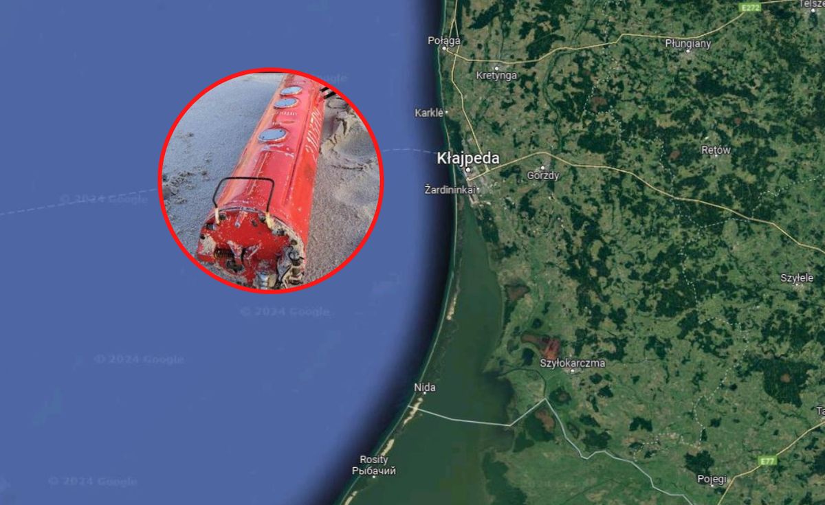Rosyjski sonar znaleziono na litewskiej części Mierzei Kurońskiej