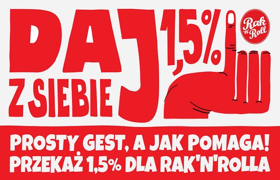 „Daj z siebie 1,5%” - zachęca Fundacja Rak’n’Roll