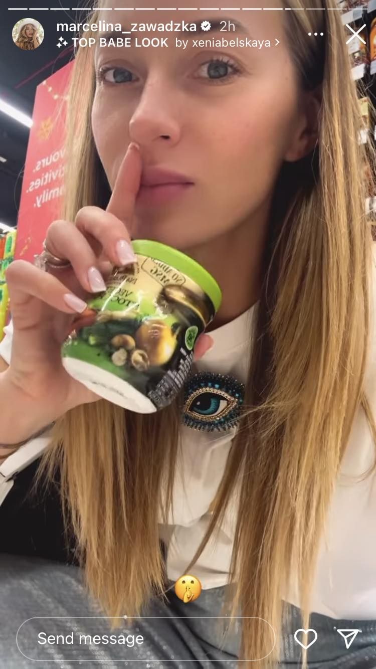 Marcelina Zawadzka relacjonuje zakupy w markecie w Dubaju