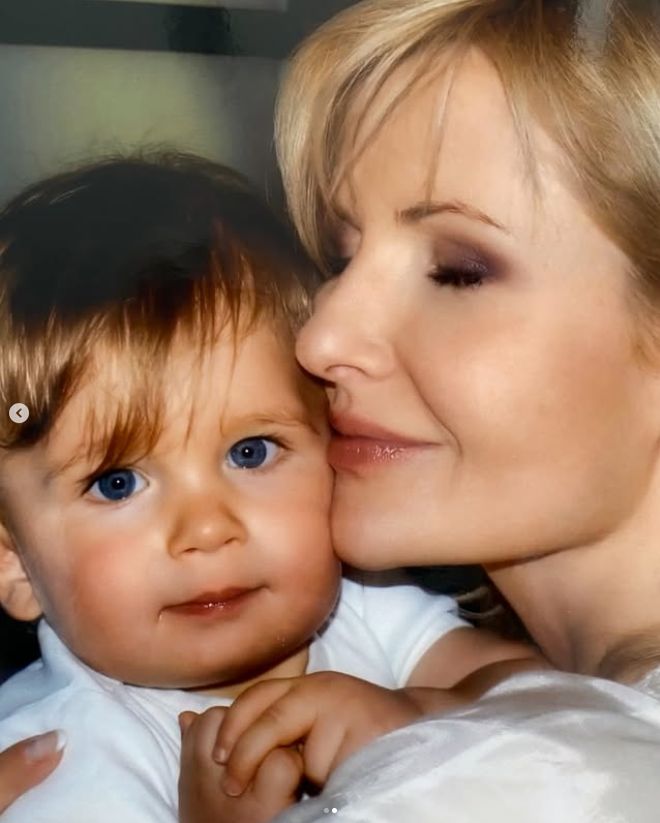 Joanna Racewicz z synem