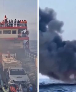 Pożar promu płynącego do "Wyspy śmierci". Pasażerowie skakali za burtę. Są nagrania