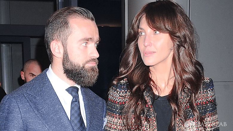 Sebastian Kulczyk z żoną Katarzyną Kulczyk na pokazie Bizuu