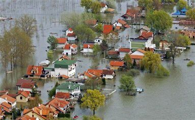 Dunaj zalewa południową Europę