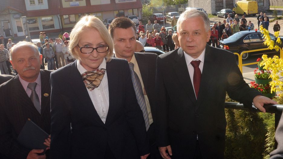 Prezydent Lech Kaczyński i Hanna Foltyn-Kubicka (2009 r.)