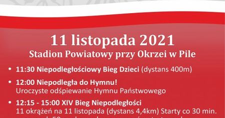 Zaproszenie na Bieg Niepodległości