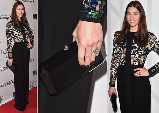 LOOK OF THE DAY: Jessica Biel w kombinezonie Elie Saab