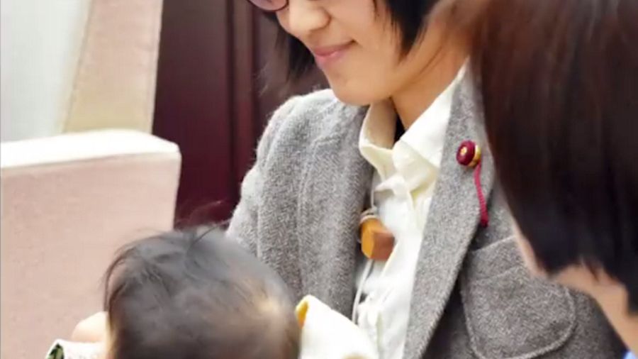 Yuka Ogata z synkiem