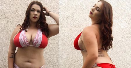 Modelka XXL pokazuje rozstępy