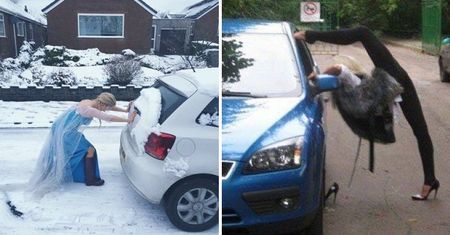 Niezwykłe widoki na drogach. Ale mają pomysły!
