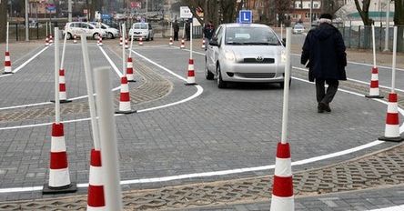 Wypadek na egzaminie na prawko