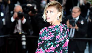 Anja Rubik w Cannes w kwiecistej mini w kwiaty. Czerwony dywan należał do niej