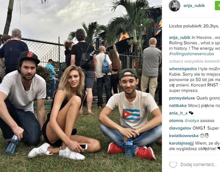 Anja Rubik na Kubie