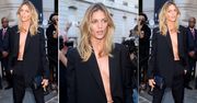 Anja Rubik w garniturze Saint Laurent