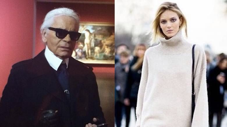 Karl Lagerfeld, Anja Rubik 

Fotografia: Instagram.com