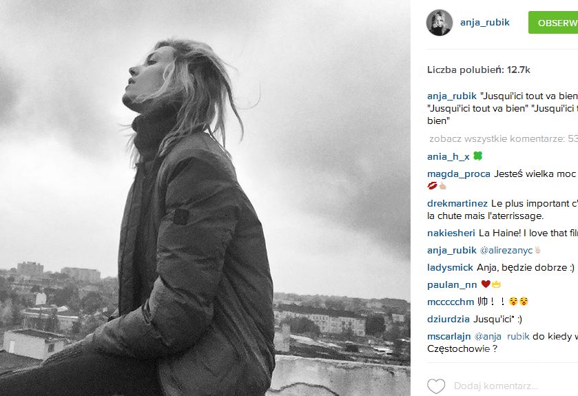 Anja Rubik na Instagrami zaklina rzeczywistość?