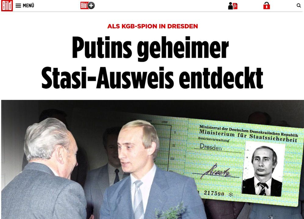 Znaleziono legitymację Stasi Putina. "Był w NRD kimś w rodzaju namiestnika"