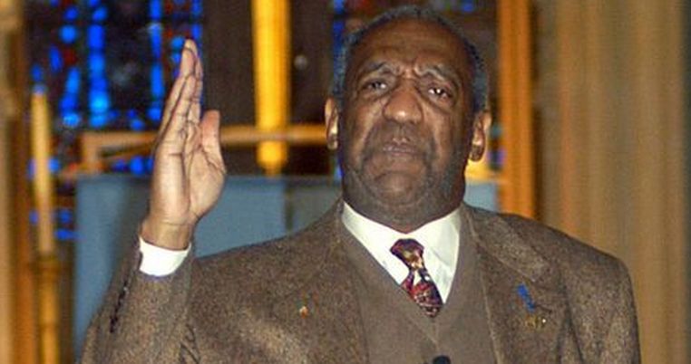 Feb 02, 2004; New York, NY, USA; Comedian BILL COSBY speaks to young students in 'A Conversation With Cosby' marking the 50th anniversary of Brown v. Board of Education, the desegragation of US schools, at Riverside Church.  Mandatory Credit: Photo by AJ Soklaner/NYPP/ZUMA Press. (©) Copyright 2004 by AJ Soklaner/NYPP /OKO NA SWIAT