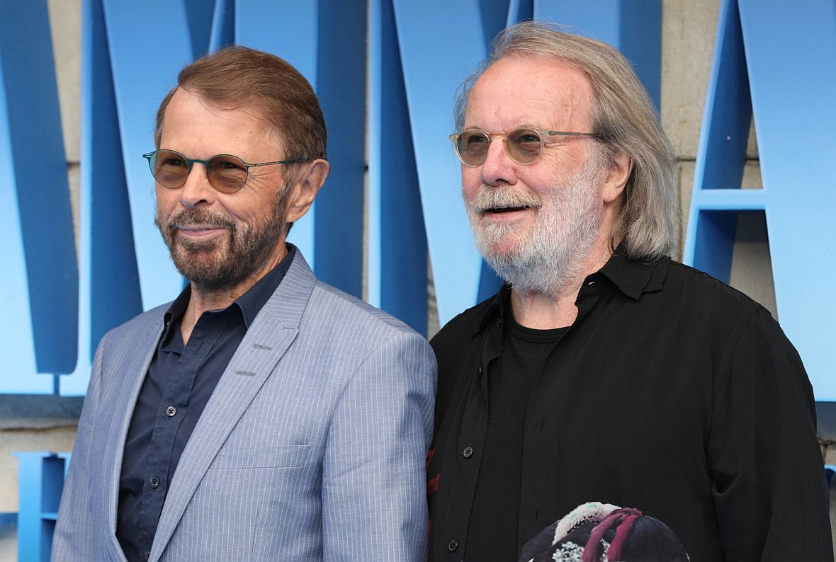 Björn i Benny na uroczystej premierze "Mamma Mia! Here We Go Again" 