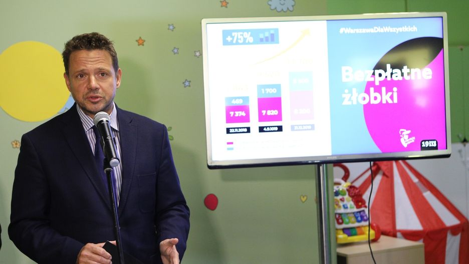 Warszawa. Rafał Trzaskowski zapewnia, że nowe darmowe miejsca w żłobkach
