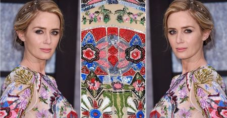 LOOK OF THE DAY: Emily Blunt w kwiatowej sukni marki Alexander McQueen