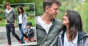 Wojciech Błach z żoną i synkiem na spacerze. Jeremi wyrósł na ślicznego chłopca. Cała mama