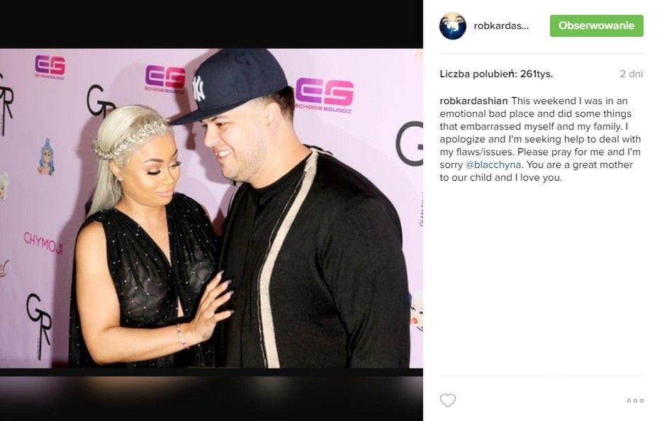 Rob Kardashian i Blac Chyna - Instagram