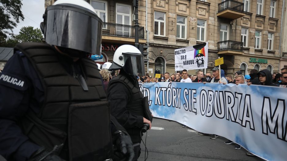 Lublin. Start Marszu został opóźniony z powodu blokady