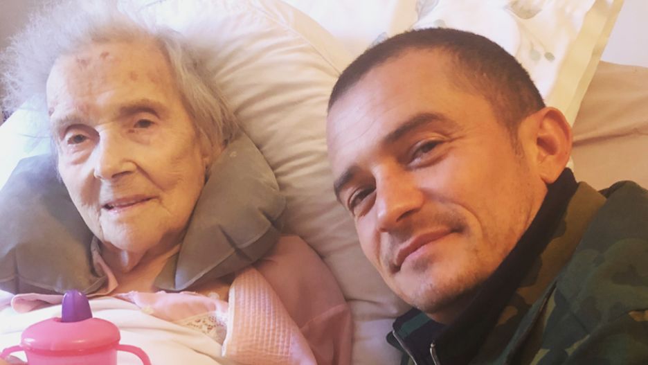 Orlando Bloom z babcią