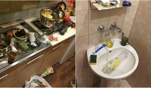 Apartament po wizycie młodych warszawiaków. "Wstyd dla każdego"