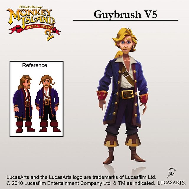 Guybrush Threepwood różne ma oblicza