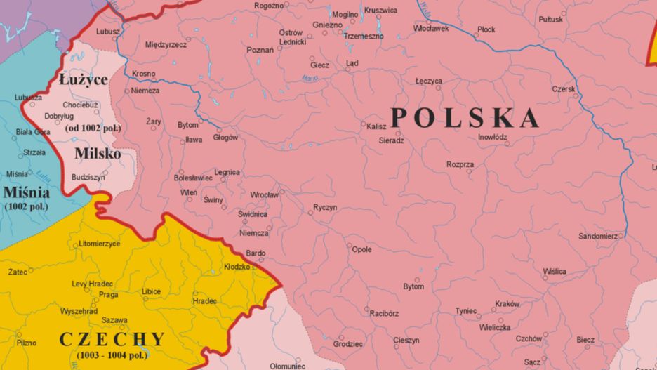 Polska za panowania Bolesława I Chrobrego.