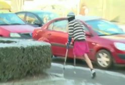 Żebrak "dorobił" się na kalectwie. Ma trzy BMW (WIDEO)