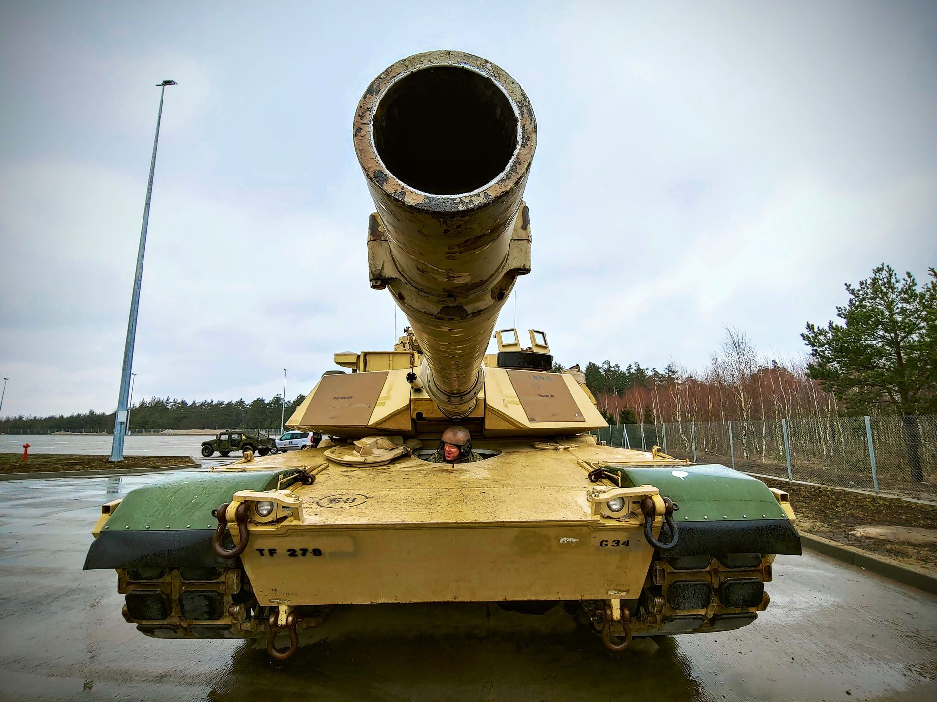M1 Abrams należący do 278 Regimentu Kawalerii Pancernej US Army, stacjonującej rotacyjnie w rejonie Orzysza.