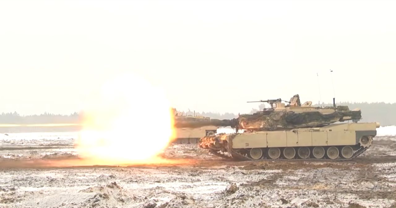 Strzelanie M1A2 Abrams w Polsce