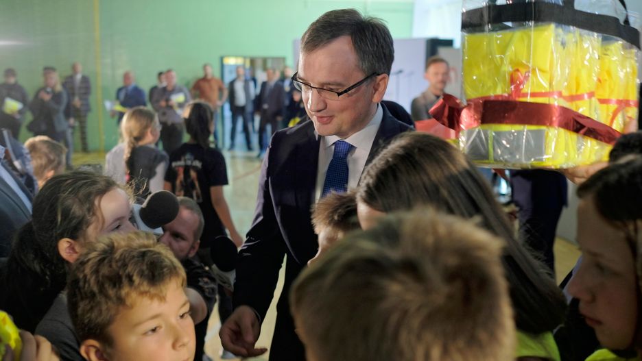 Zbigniew Ziobro podczas inauguracji ogólnopolskiej kampanii społecznej "Dobrze Cię widzieć"