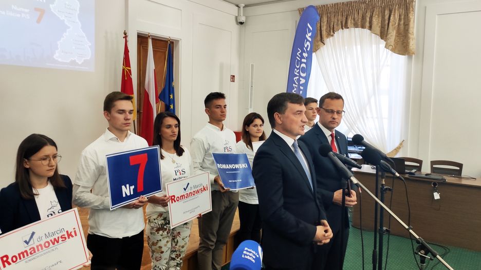 Zamość. Konferencja prasowa Zbigniewa Ziobry