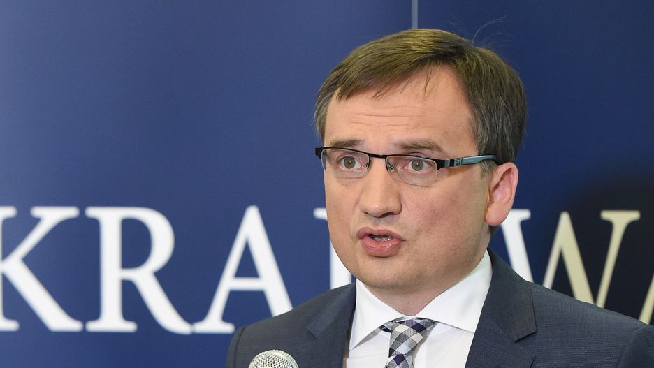 Prokurator Generalny Zbigniew Ziobro podczas konferencji prasowej