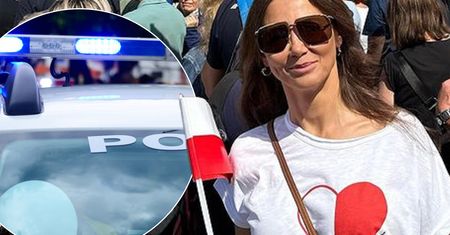 Kinga Rusin podczas marszu dostała nietypową prośbę od policjantów. "Wie Pani, jak to się może skończyć"