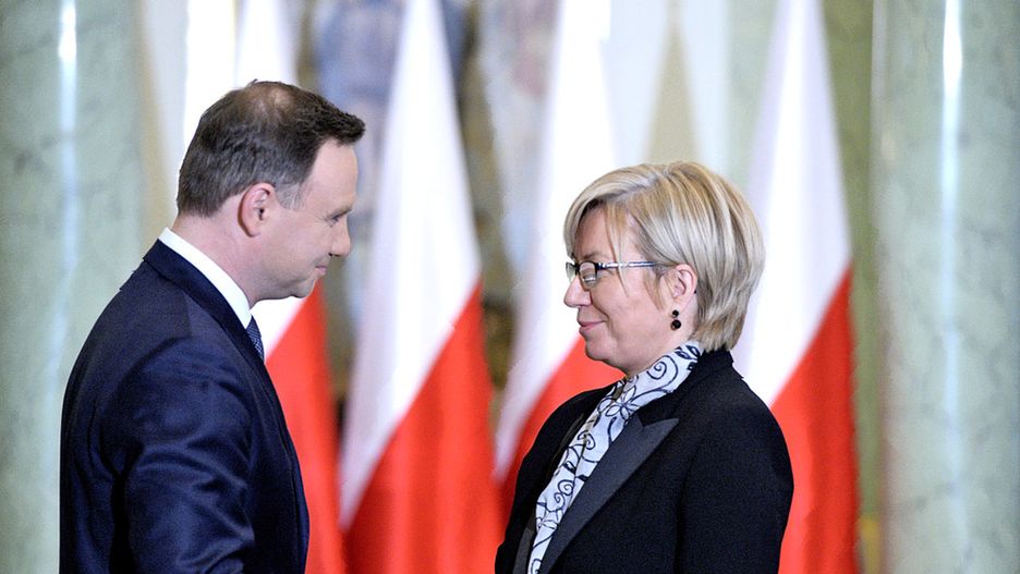 Prezydent Andrzej Duda i prezes TK Julia Przyłębska