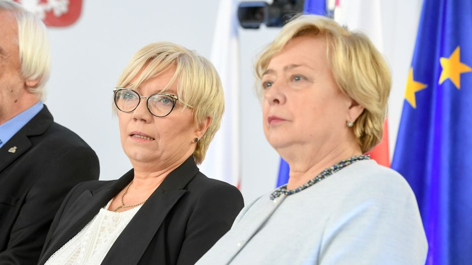 Julia Przyłębska i Małgorzata Gersdorf