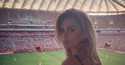 Mecz Polska-Gruzja: Natalia Siwiec zaliczyła zabawną wpadkę na meczu Polska-Gruzja