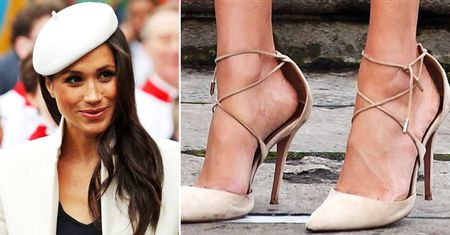 Meghan specjalnie nosi za duże szpilki. Jej stylistka to geniusz!