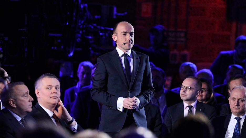 Borys Budka przemawiał podczas Rady Krajowej PO 