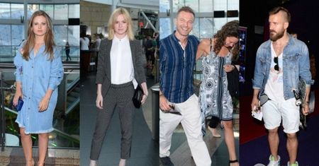 Gwiazdy na premierze filmu "Baby bump": Anna Karczmarczyk, Joanna Majstrak, Piotr Stramowski, Krystian Wieczorek z partnerką...