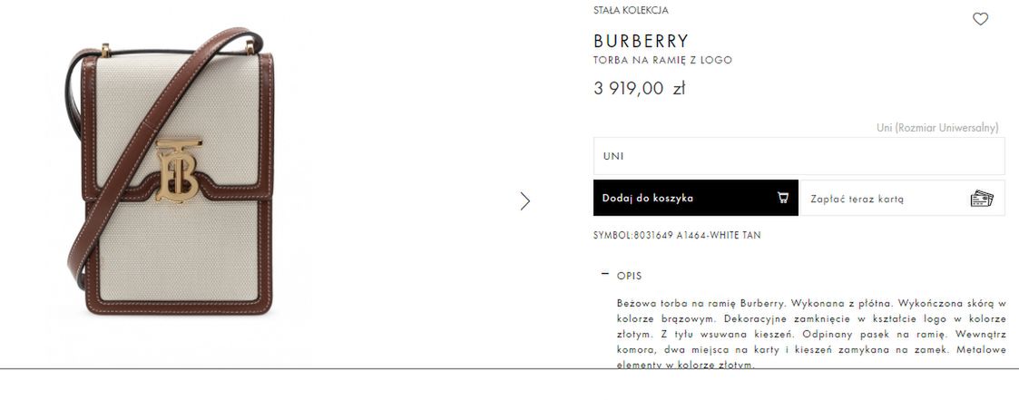Torebka Burberry