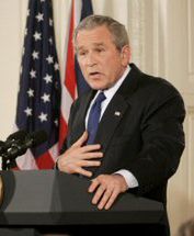 Bush i Blair o wycofaniu wojsk z Iraku