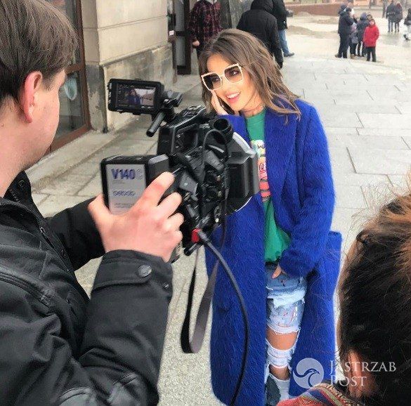 Edyta Herbuś nagrywa teledysk