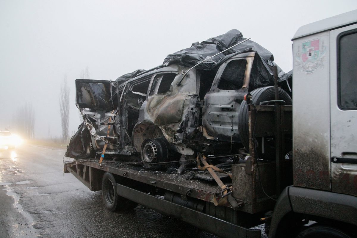 Eksplozja auta OBWE na Ukrainie. SBU: to był akt terroru